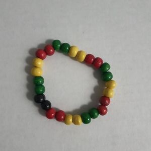 Colorful Wooden Beaded Bracelet